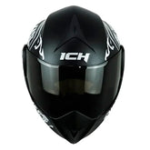 Casco Ich 3110 Speed_Mast Negro Blanco Visor Smoke